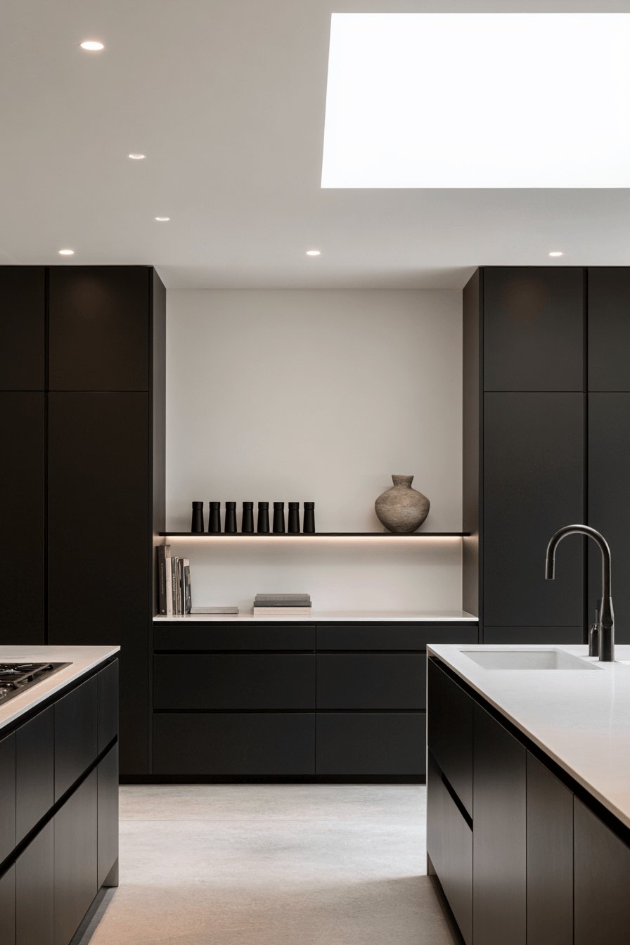 6. High-Contrast Contemporary Elegance